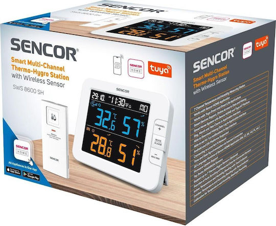 Sencor SWS 8600 Ασύρματος Μετεωρολογικός Σταθμός Ψηφιακός Επιτραπέζιος