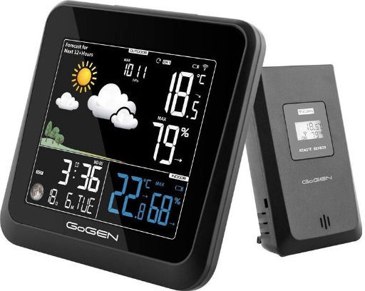 GoGEN Wireless Stație meteorologică Digital De masă Negru