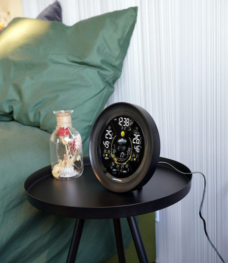 Blaupunkt GCT-13-WS65BK Drahtlos Wetterstation Digital Tischplatte Schwarz