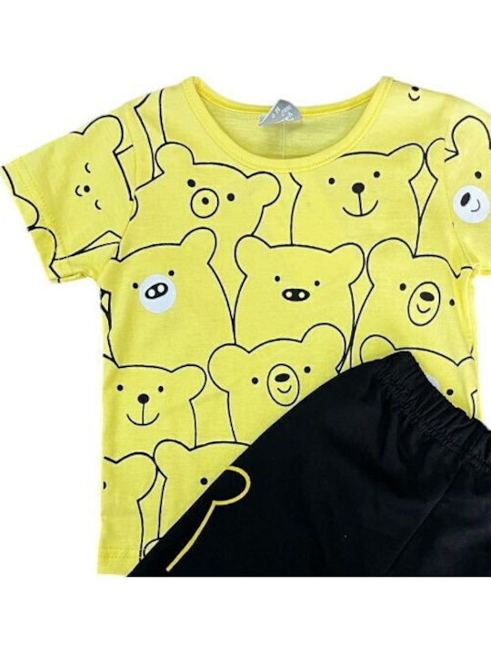 Kinder-Set mit Shorts Sommer 2Stück Yellow
