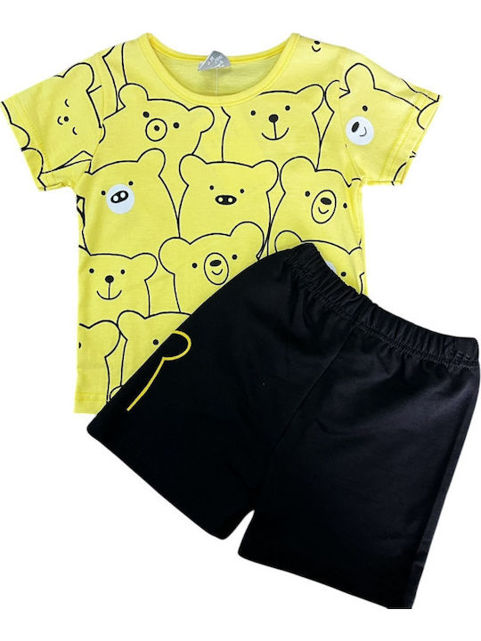 Kinder-Set mit Shorts Sommer 2Stück Yellow