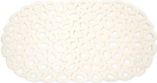 Estia Bathtub Non-slip with Suction Cups Beige 35x68εκ.