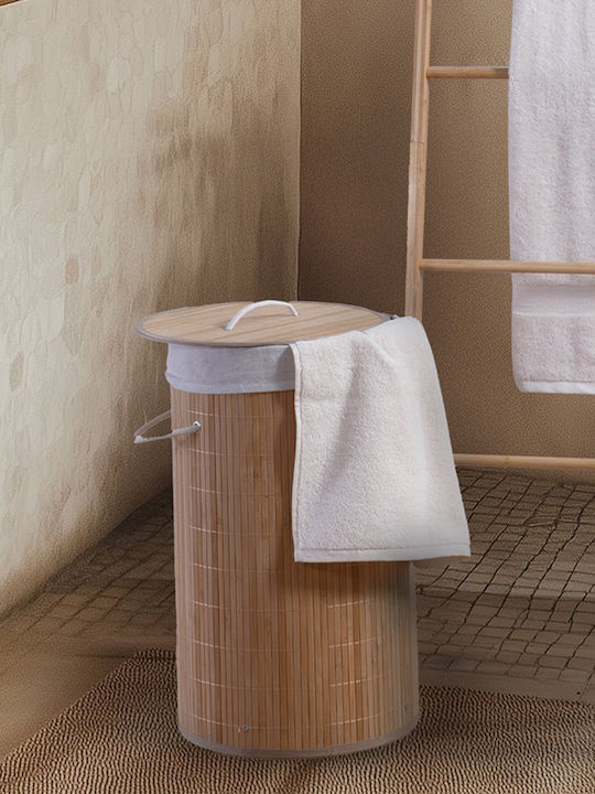 Nef-Nef Homeware Module Coșuri De Rufe Bambus Cu Capac 34x57x57cm Bej