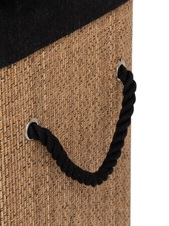 Stemy Laundry Basket Bamboo 41.5 X 30 X H 50 Cm 60 L