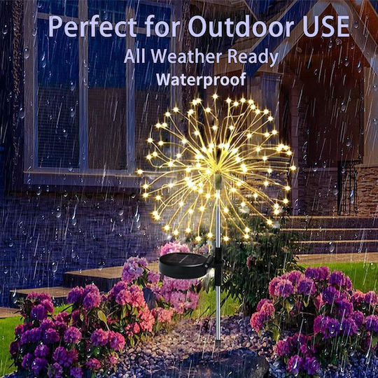 150 LED Lights 0.9 m Warm White Solar Firework Type