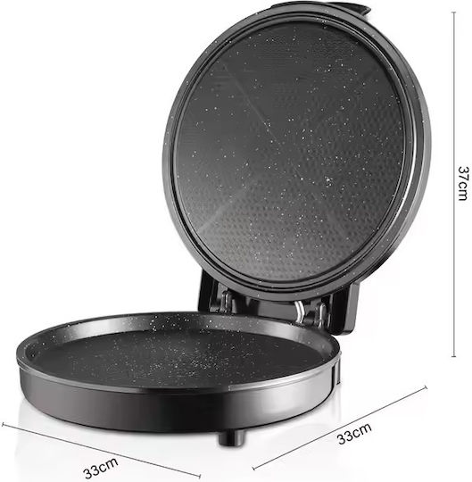 Raf R.5412 Κρεπιέρα 30cm Μαύρη 1100W