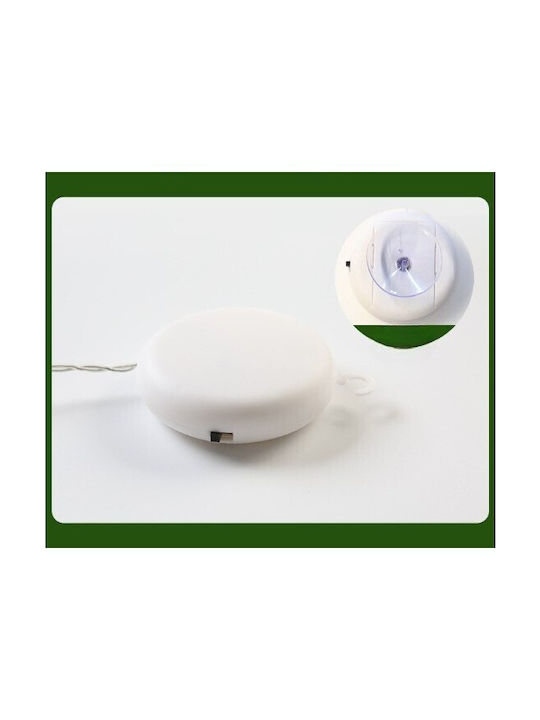 Ornament suspendat Fulgi de zăpadă De sticlă Alb cu lumină LED 19x19buc