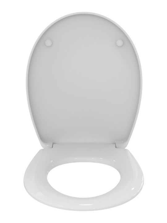 Ideal Standard Eurovit Toilettensitz Soft Close aus Bakelit 44,5x36,5cm Weiß