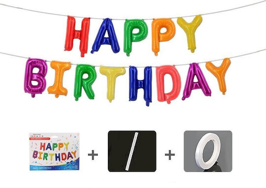 Satz 13 Folienballons Flippy Girlande Typ Happy Birthday Design 40 Cm Mehrfarbige