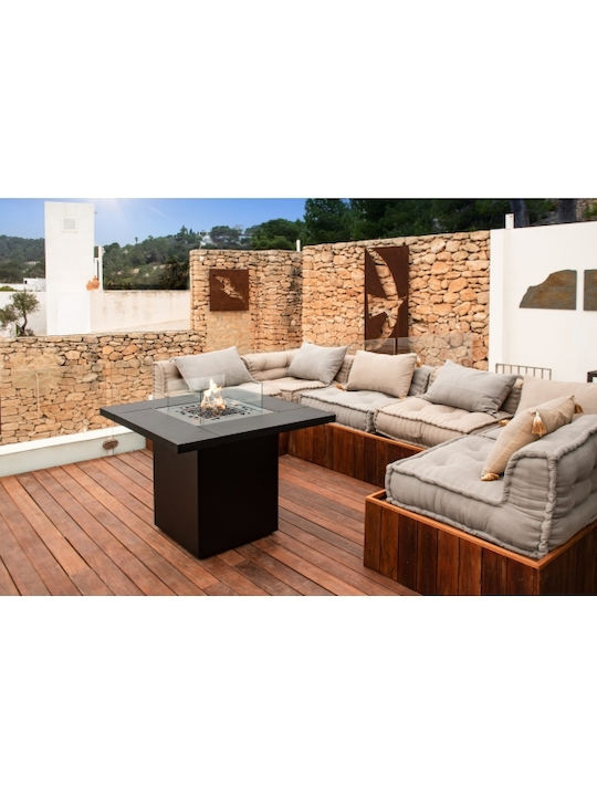 Planika Square Table Огнище На открито Черен 90x90x79.7см