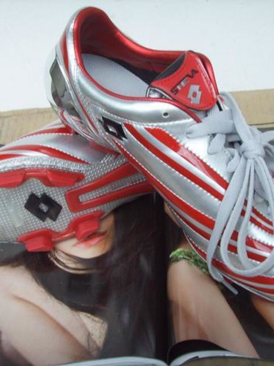 Lotto Sheva 7 Extreme Football Shoes with Cleats Red