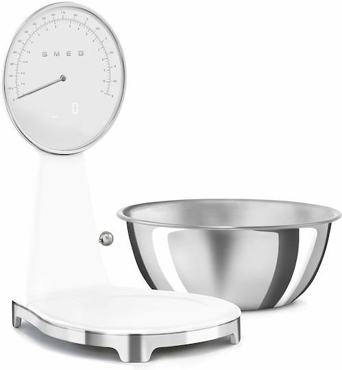 Smeg Analogic Cântar de Bucătărie 1gr/5kg Albă