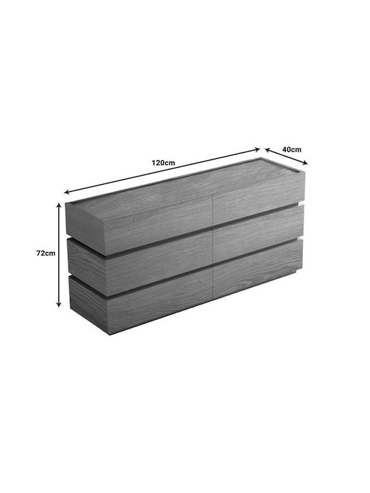 Συρταριέρα Креватокамарас Дървена Sonlen Oak 120x40x72бр