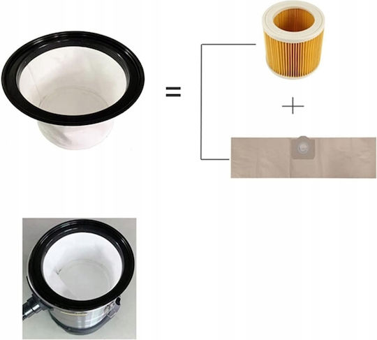 Rosfix Filter Elektrischer Staubsauger Kompatibel mit Karcher
