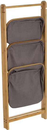 BigBuy Bathtub Shelf Bamboo 45x34x109cm Gray