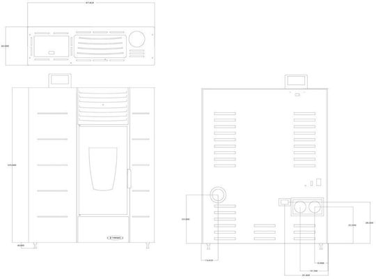 Thermiki 9 Hall Σόμπα Pellet Αερόθερμη 9kW Μπεζ