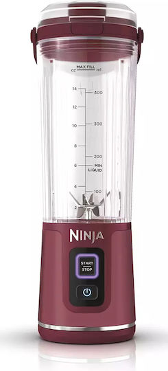 Ninja Blast Μπλέντερ με Πλαστική Κανάτα 530 ml 7.4V Cranberry