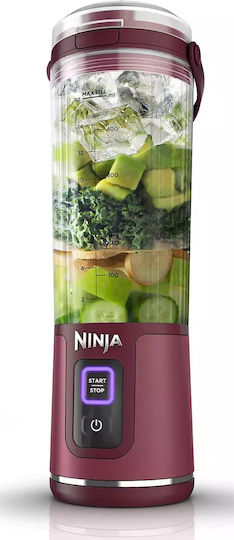 Ninja Blast Μπλέντερ με Πλαστική Κανάτα 530 ml 7.4V Cranberry