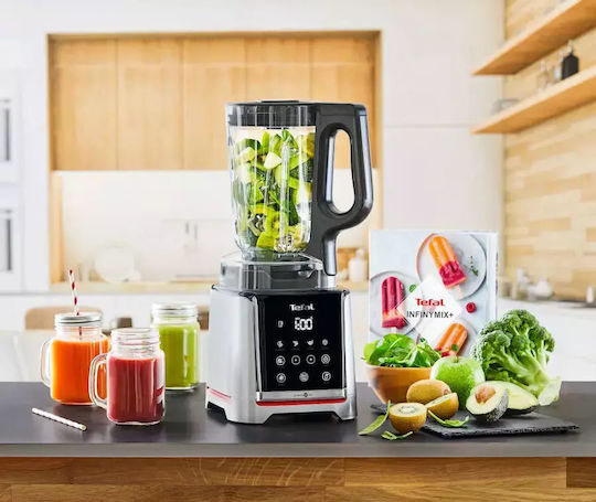 Tefal Infiny Mix+ Μπλέντερ με Κανάτα Tritan 1.75 lt 1600W Μαύρο