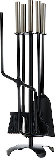 Zogometal Cleștar pentru șemineu Matte Nickel-Black