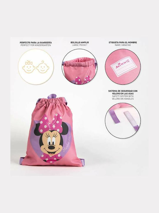 Backpack Strings Minnie Mouse Pink 27 X 33 Cm Backpack Strings Minnie Mouse Pink 27 X 33 Cm
