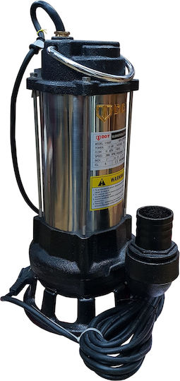Pompa submersibilă cu tocător dublu pentru apă murdară Ddt V1500t 1500 W inox