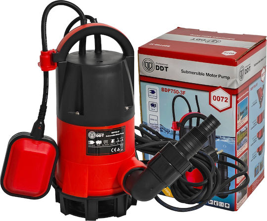 Pompa submersibilă pentru apă curată și murdară Ddt Bdp750-3f 3-în-1 750W