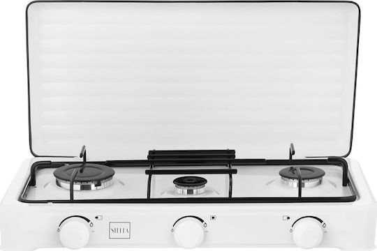 Stella Countertop Burner Flüssiggas Triple Weiß