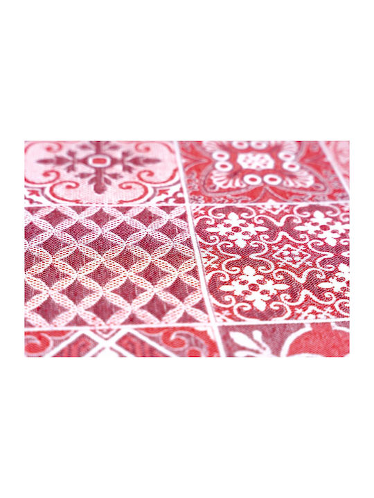 Sdim Chalet Küchenmatte für den Flur mit rutschfestem Unterlage Rosa 54x140εκ.