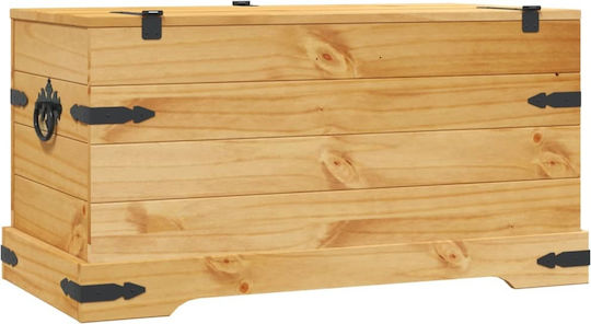 vidaXL Dekorative Truhe Hölzernes Beige 91x49.5x47cm