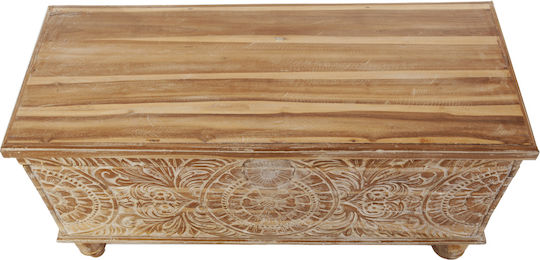 Artekko Dekorative Truhe Hölzernes Braun 120x50x62cm