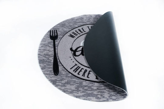 Sdim Cook & Wash Runde Küchenmatte mit rutschfestem Unterlage 495 Floreale Kitchen 67εκ.