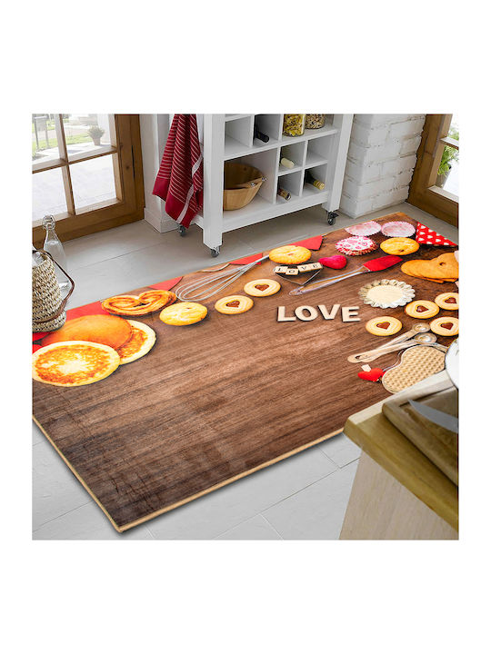 Dimcol Cookies 268 Kitchen Mat Runner with Anti-slip Underlay Cookies 268 80x200εκ.