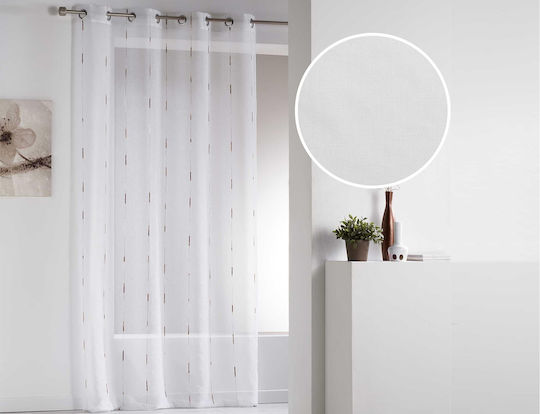 Curtain with Grommets L-C Chenilla Natural 140x260cm
