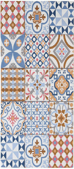 Royal Carpet Canvas 213X Rectangular Kitchen Mat with Anti-slip Underlay Multicolour 60x90εκ.