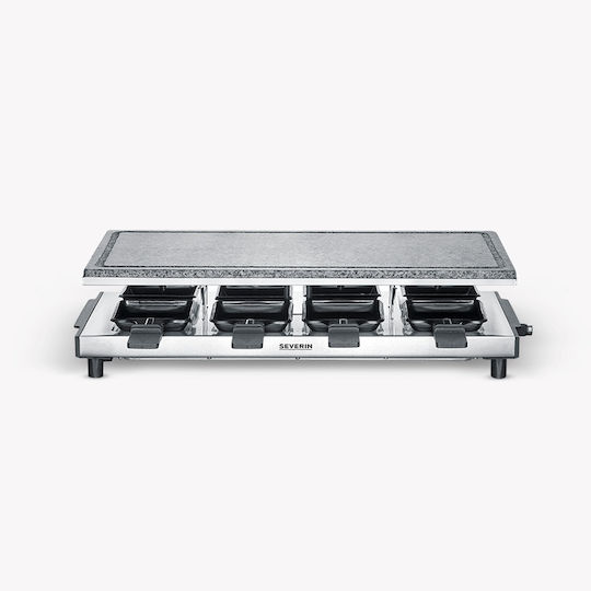 Severin Tabletop Electric Grill Raclette 1700W Inox with Adjustable Thermostat