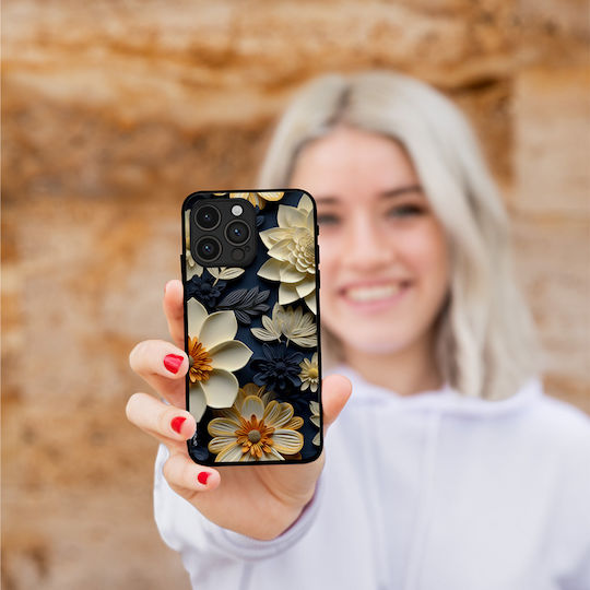 Калъф Sonique 3D Flower Series за Realme 12 Plus 5G Екрю