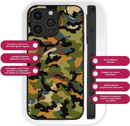Sonique Camouflage Army Series Case for Xiaomi Poco F7 Pro 5G Green 01