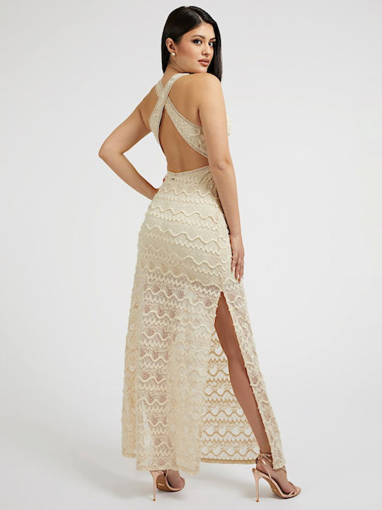Guess Liza With Lace Wedding - Christening Dress Beige