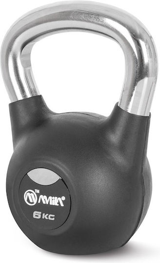 AMILA Kettlebell Rubber 6kg Black