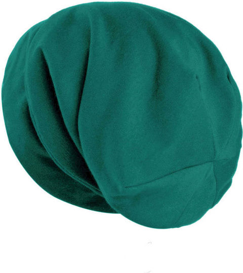 Satin Lined Sleep Cap Hair Protection Emerald Green