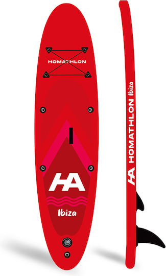 Homathlon Ibiza Inflatable SUP Board with Length 3.15m Red