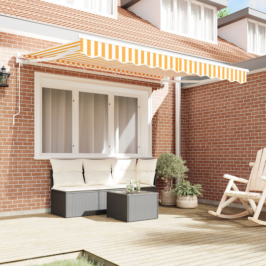 vidaXL Awning fabric Yellow 2x3.5m