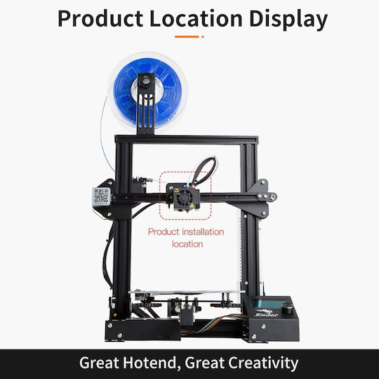 Kit Complet Hotend Ventilator Dual Capete Piese de Teflon pentru Conectare Șuruburi Ender 3 Ender 3 Pro Ender 3s Creality