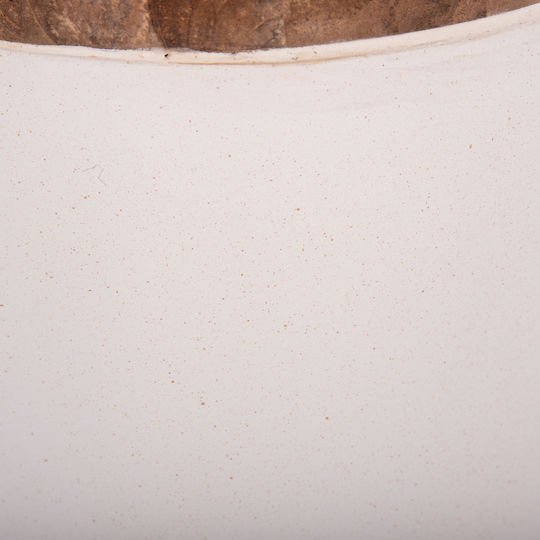 HomeMarkt Decorative Vase Linter White 34x34x60cm