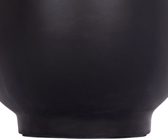 HomeMarkt Decorative Vase Linter Black 34x34x60cm