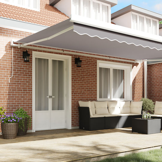 vidaXL Awning fabric Gray 3.5x5m