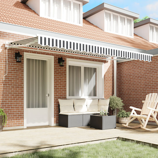 vidaXL Τεντόπανο Γκρι 2x4m