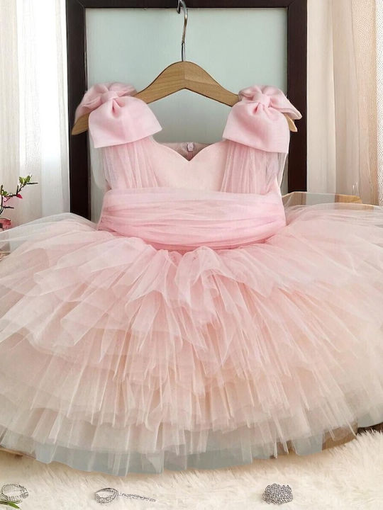 Kinderkleid Ärmellos Pink