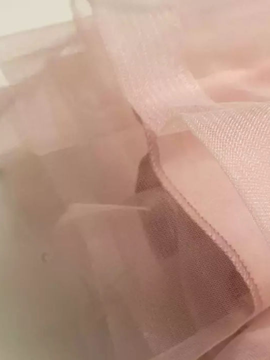 Girls Dress Sleeveless Tulle Pink